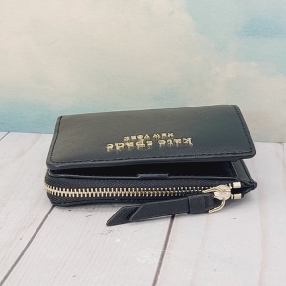 NWT Kate Spade Black L-Zip Bifold Cameron Wallet - Picture 5 of 12